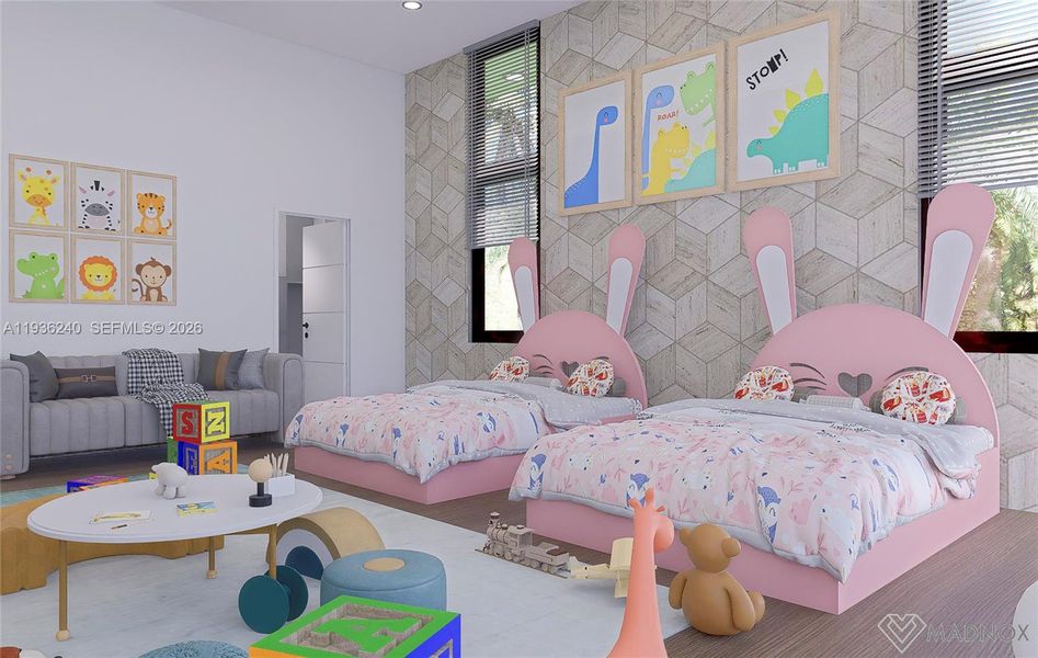 Furnished interior view inside a new home in , Weston (Image 7).