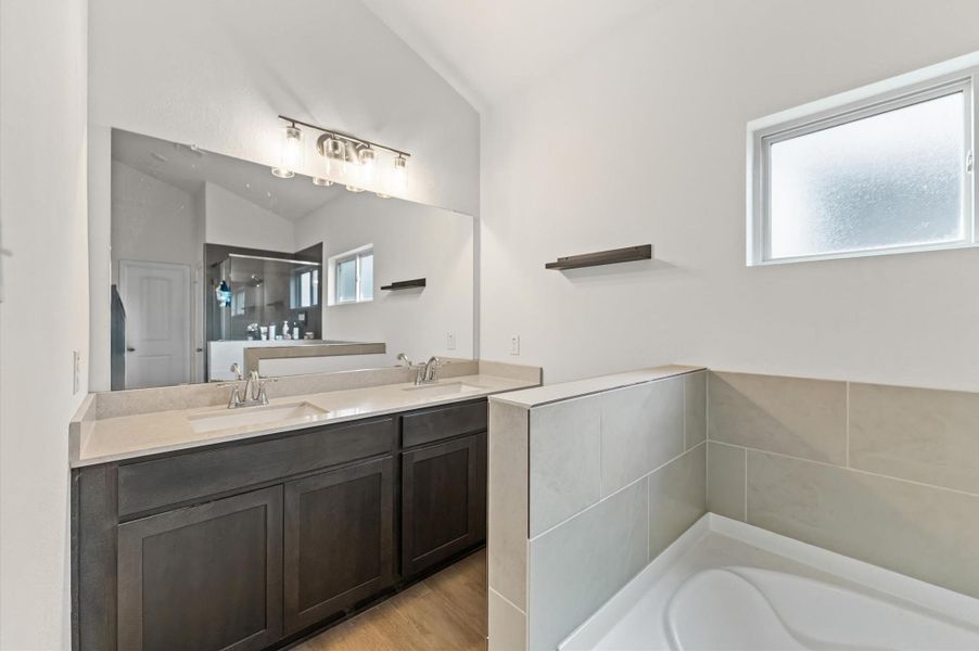 Furnished interior view inside a new home in Cypress Oaks North, Cypress (Image 14).