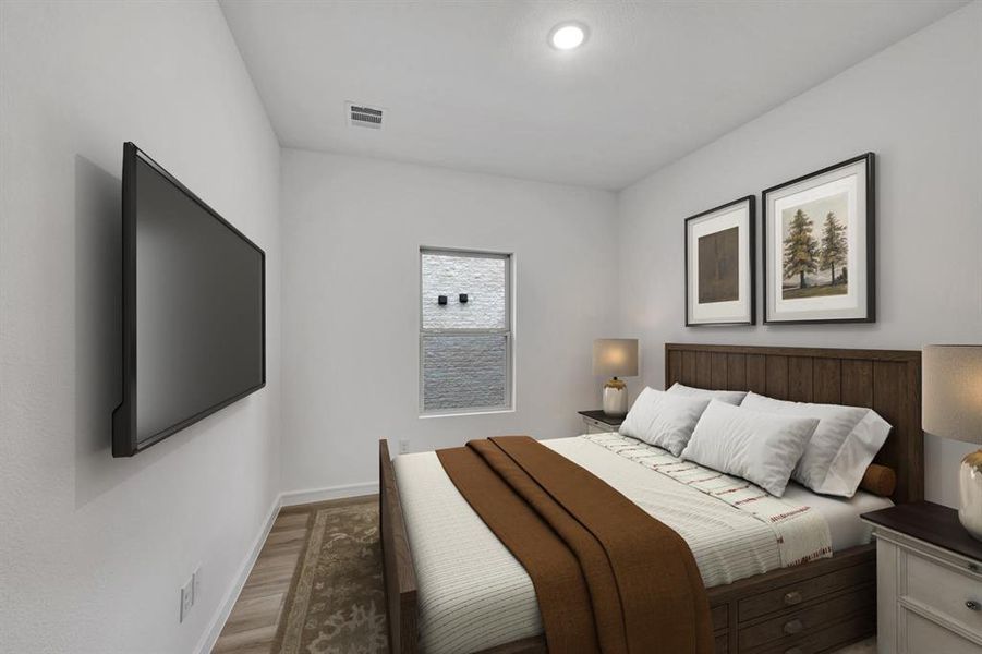 Furnished interior view inside a new home in Aspire at Noble Ridge, Howe (Image 18).