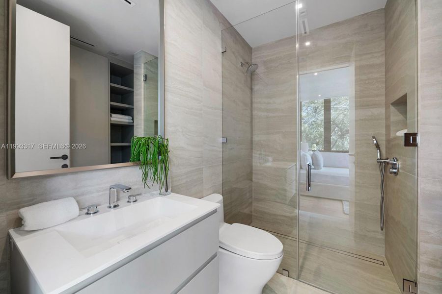 Furnished interior view inside a new home in , Miami (Image 11).