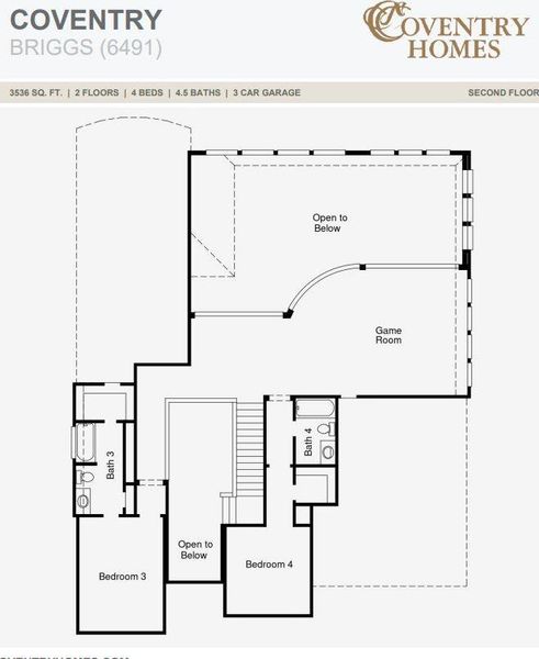2D floor plan layout of this home in Coastal Point, League City, TX (Image 6). 2D floor plan layout of this home in Coastal Point, League City, TX (Image 6).