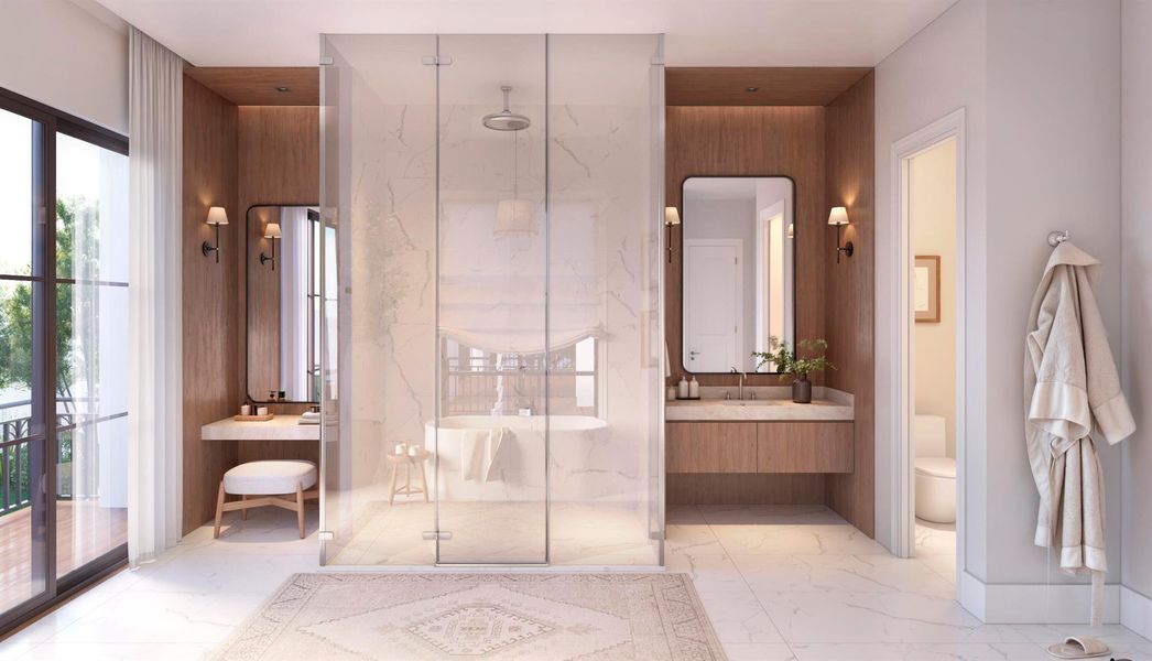 Furnished interior view inside a new home in , Boca Raton (Image 23).