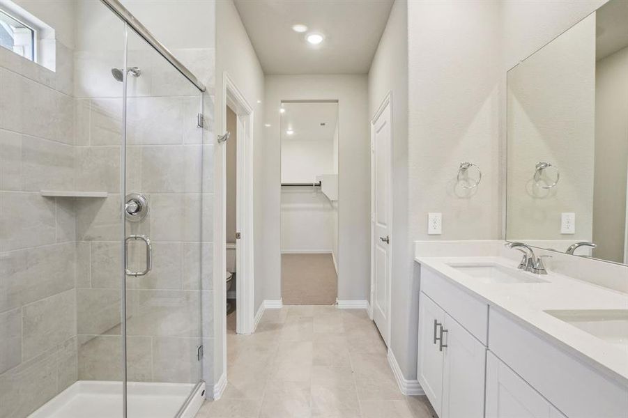 Furnished interior view inside a new home in Simpson Crossing - Spring Series, McKinney (Image 11).