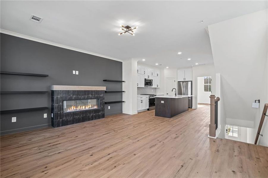 Furnished interior view inside a new home in The Village at River Green, Canton (Image 6).