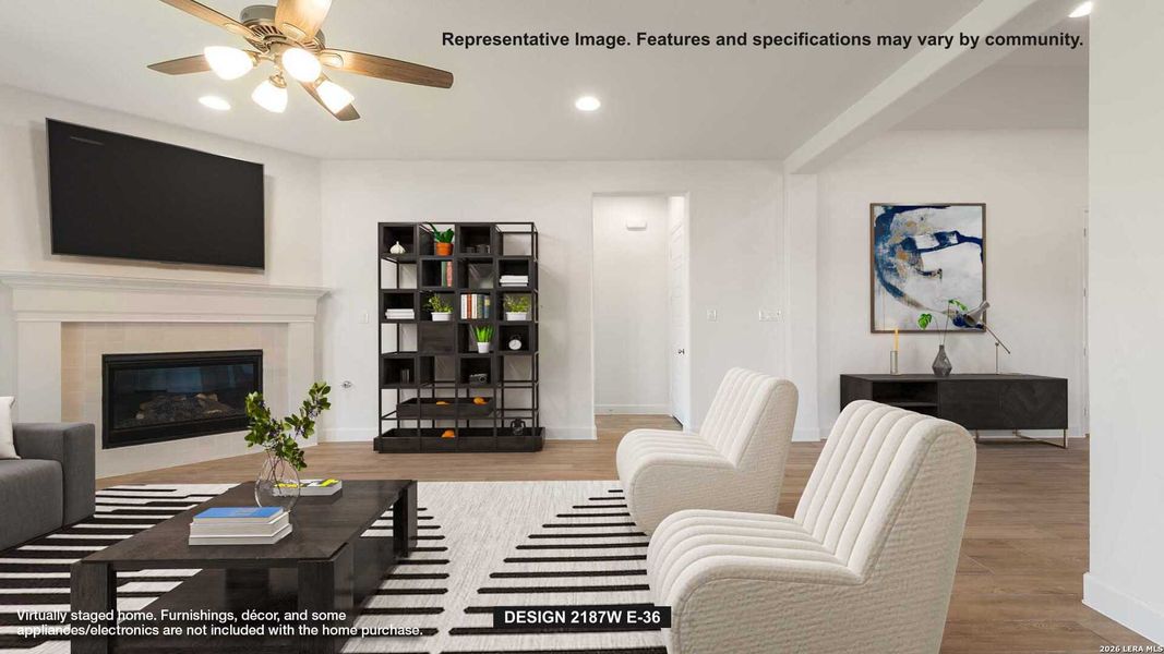 Furnished interior view inside a new home in Arcadia Ridge, San Antonio (Image 6).