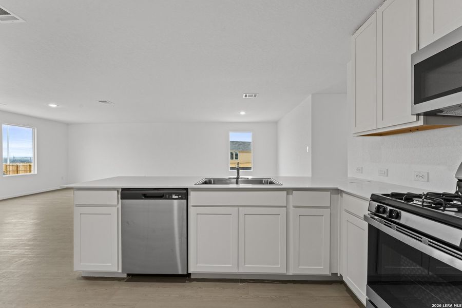 Furnished interior view inside a new home in , New Braunfels (Image 7).