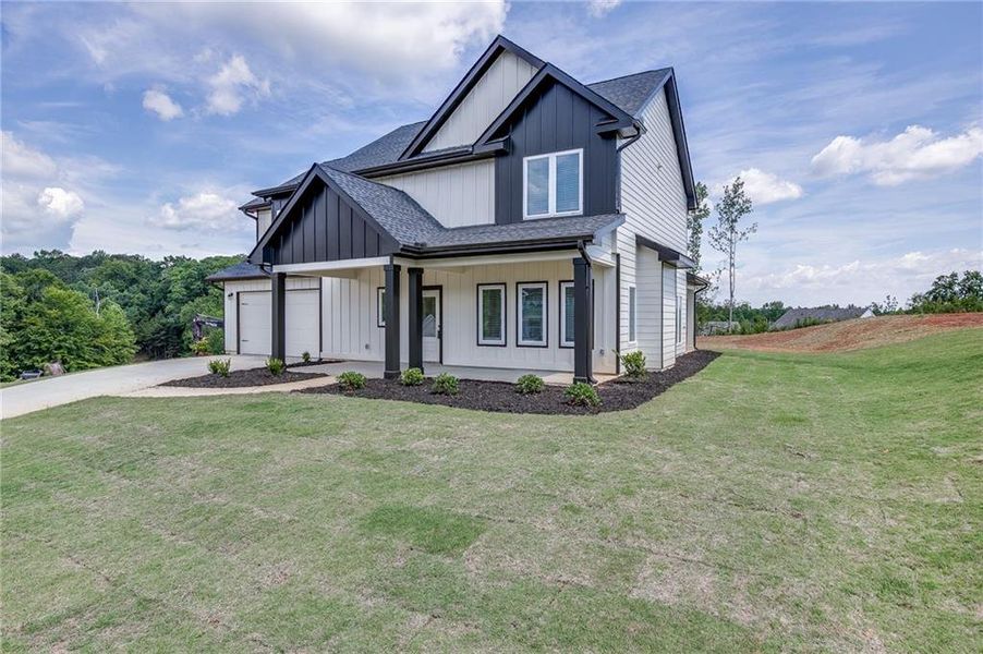 Front exterior of a new home in , Toccoa, GA, highlighting curb appeal (Image 2). Front exterior of a new home in , Toccoa, GA, highlighting curb appeal (Image 2).