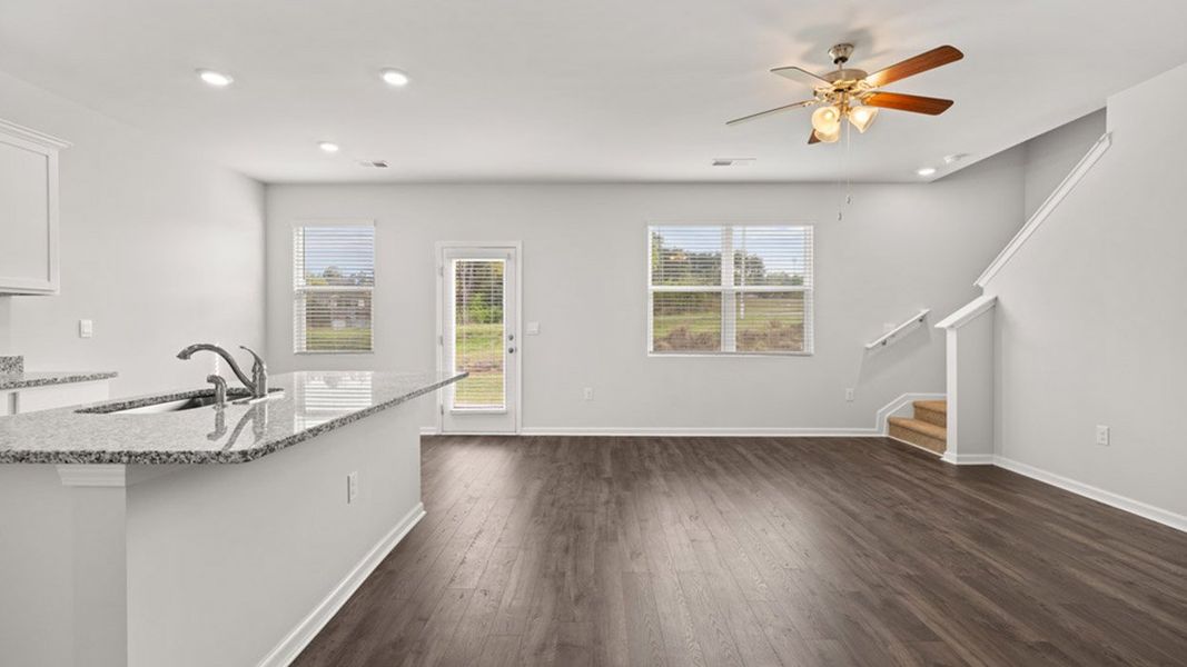 Representative unfurnished interior of a home built from the Ansley by D.R. Horton in Byrd Village, Graniteville (Image 15).