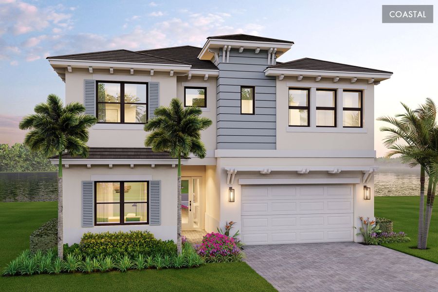Representative exterior photo of a completed home built from the Capella by GL Homes in Apex at Avenir, Palm Beach Gardens, FL (Image 2). Representative exterior photo of a completed home built from the Capella by GL Homes in Apex at Avenir, Palm Beach Gardens, FL (Image 2).