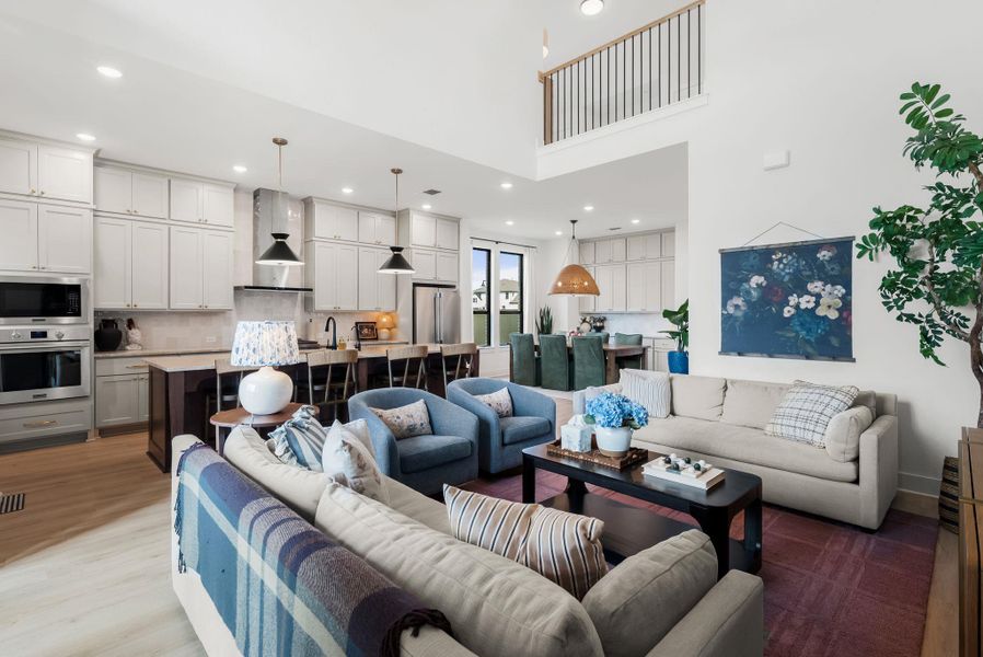 Furnished interior view inside a new home in Santa Rita Ranch, Liberty Hill (Image 11).