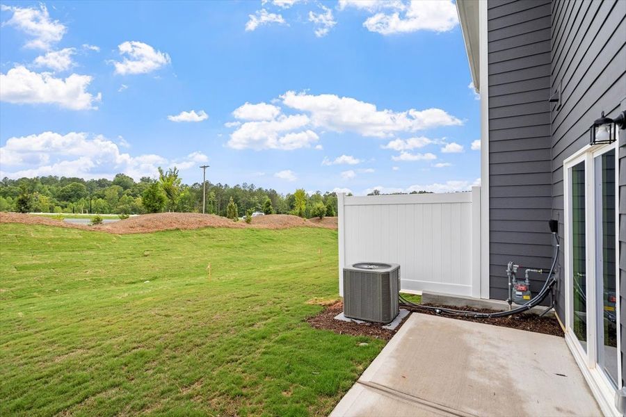 Exterior details and patio area of a home in Sweetbrier, Durham (Image 3).