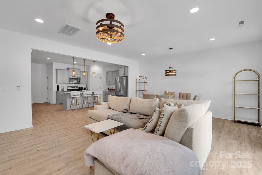 Furnished interior view inside a new home in , Charlotte (Image 35). Furnished interior view inside a new home in , Charlotte (Image 35).