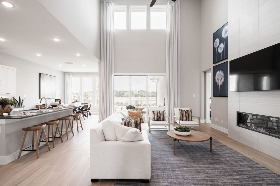 Representative furnished interior of a home built from the Verdin by Tri Pointe Homes in Pecan Ridge, Fulshear (Image 86).