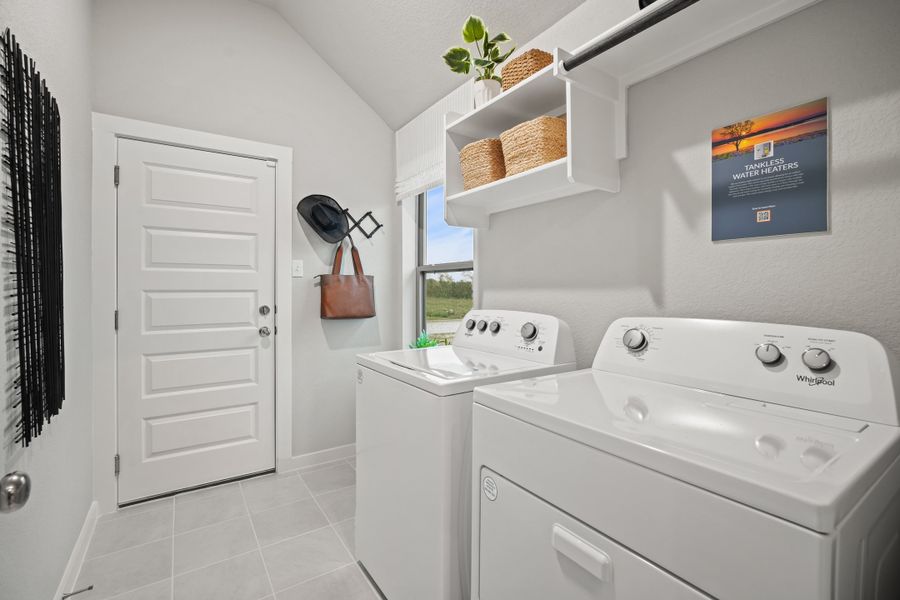 Utility Room in the Diamond home plan by Trophy Signature Homes – REPRESENTATIVE PHOTO