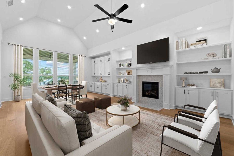 Furnished interior view inside a new home in Wolf Ranch: 51ft. lots, Georgetown (Image 6).