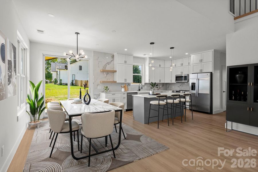 virtually staged dinning area virtually staged dinning area