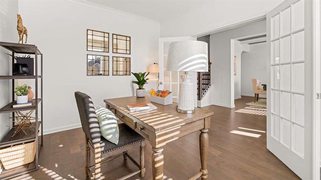 Furnished interior view inside a new home in Heritage Pointe, Senoia (Image 4).