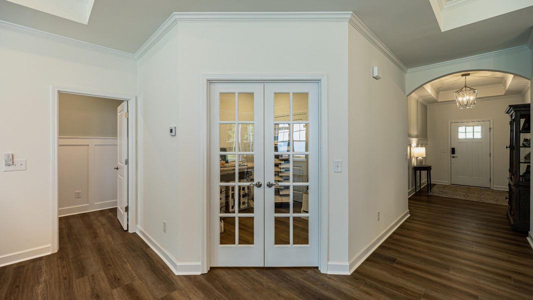 Spacious, unfurnished interior of a new home in The Villas at Pinewood, Asheboro (Image 25). Spacious, unfurnished interior of a new home in The Villas at Pinewood, Asheboro (Image 25).