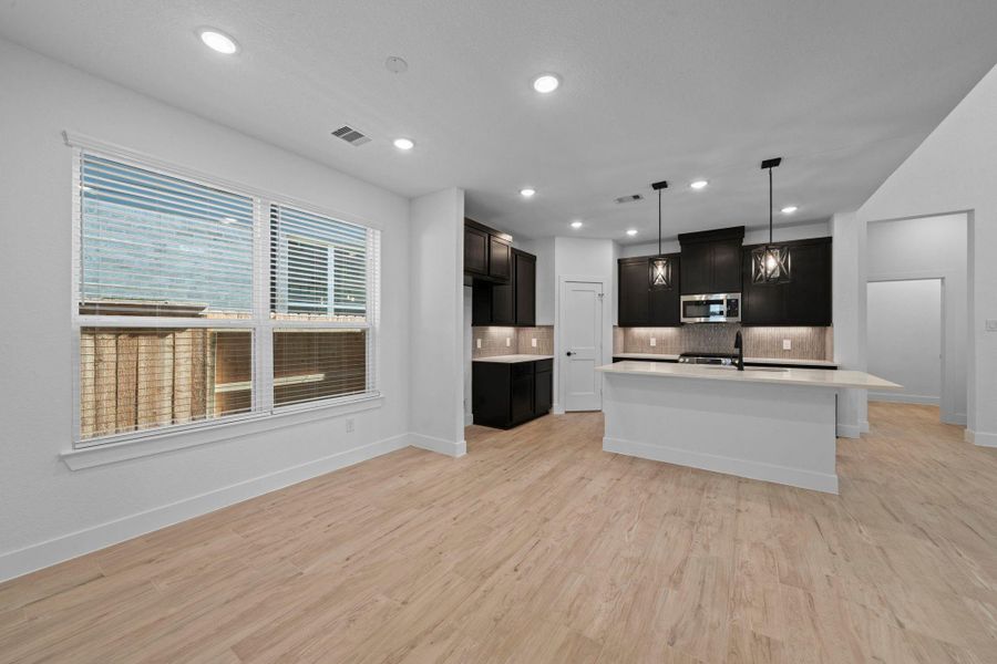 Furnished interior view inside a new home in The Woodlands Hills, Willis (Image 10).