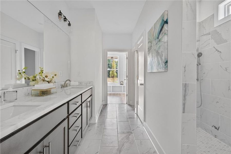 Furnished interior view inside a new home in , Buford (Image 11).