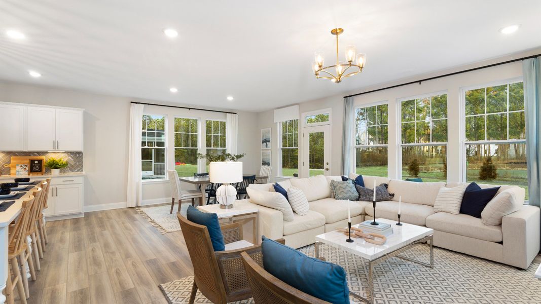 Furnished interior view inside a new home in Spring Village, Angier (Image 13). Furnished interior view inside a new home in Spring Village, Angier (Image 13).