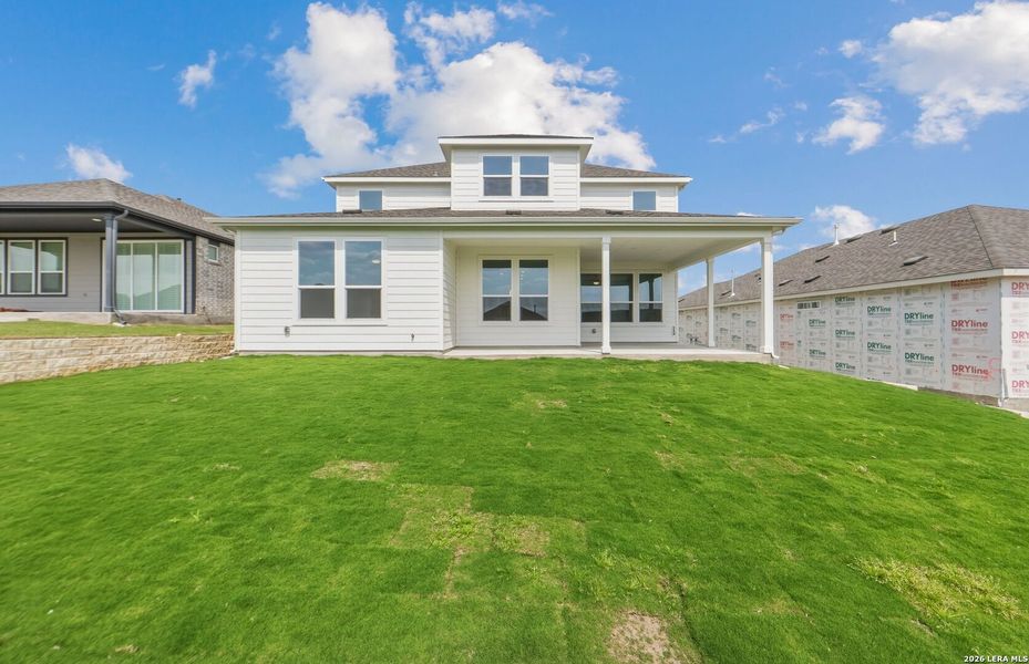 Exterior details and patio area of a home in , New Braunfels (Image 19).