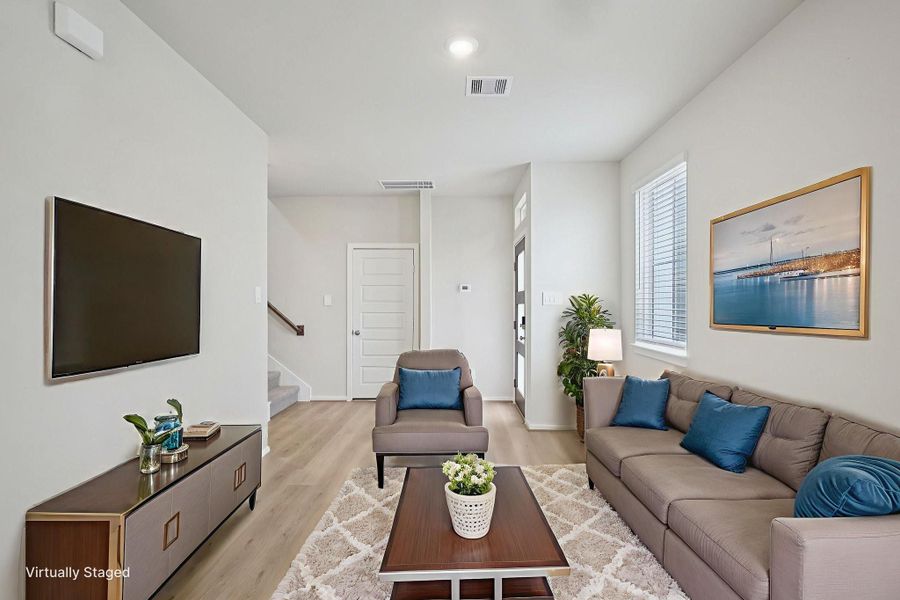 Furnished interior view inside a new home in Pinewood Trails - City Series, Atascocita (Image 5).