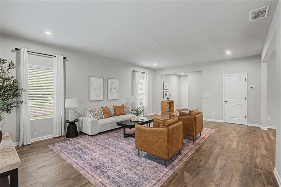 Furnished interior view inside a new home in The Reserve at Chapel Hill Phase II, Douglasville (Image 4).