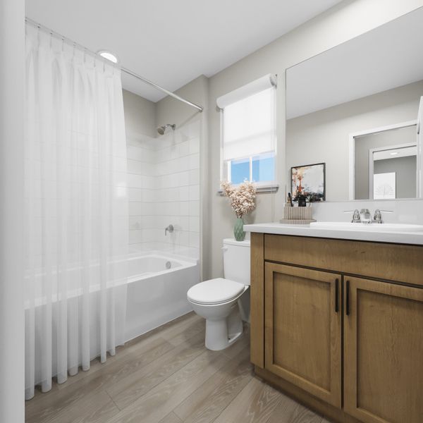 Representative furnished interior of a home built from the Glacier by Taylor Morrison in Lake Bluff, Greeley (Image 15).