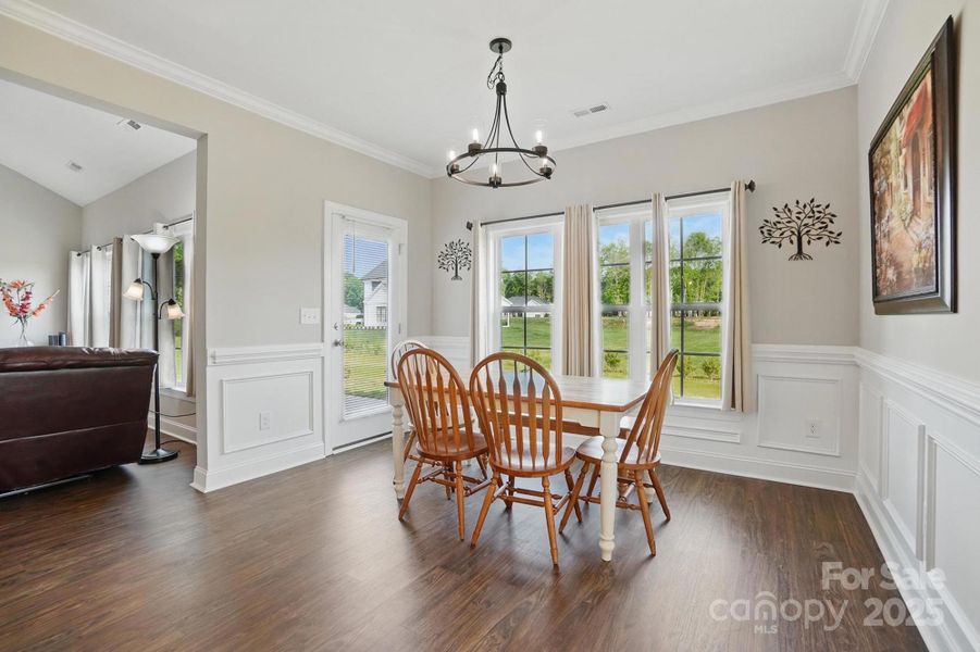 Furnished interior view inside a new home in , Monroe (Image 37).