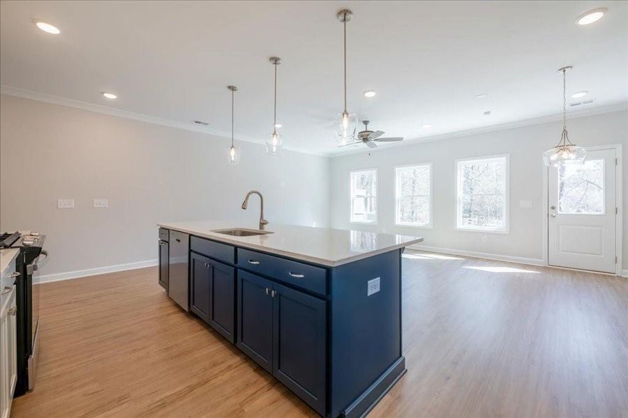 Furnished interior view inside a new home in Cherokee Township, Acworth (Image 6).