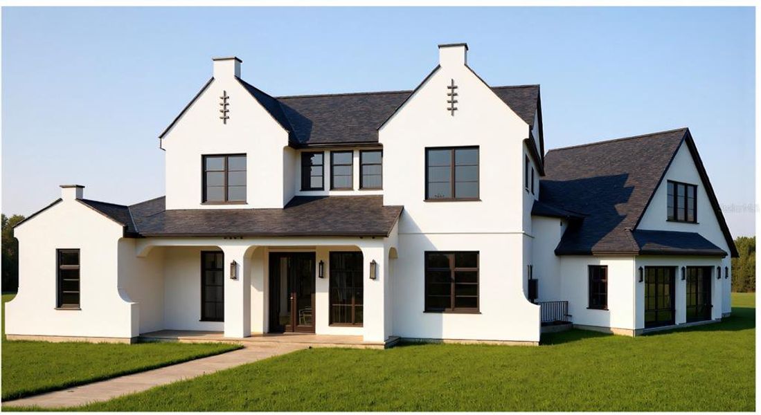 Front exterior of a new home in , Winter Park, FL, highlighting curb appeal (Image 1). Front exterior of a new home in , Winter Park, FL, highlighting curb appeal (Image 1).