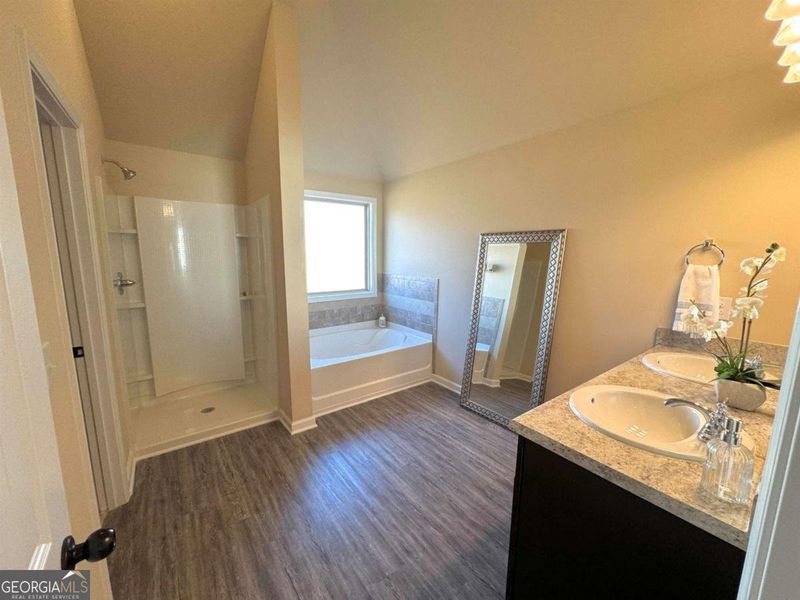 Furnished interior view inside a new home in Laney Place, Rex (Image 10).