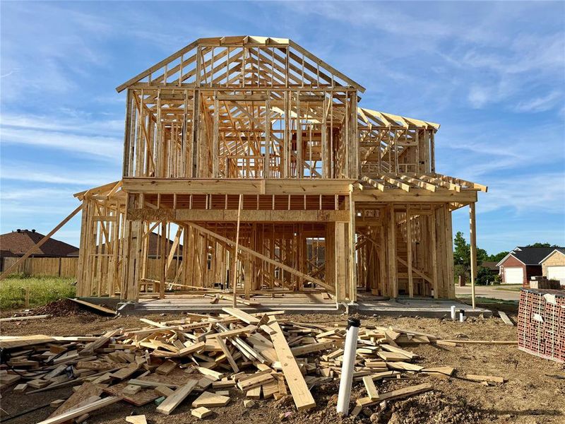 In-progress construction of a new home in Hanna Ranch, Fort Worth, TX (Image 29).