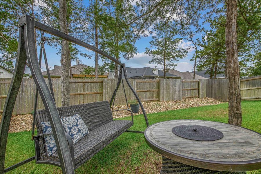 Exterior details and patio area of a home in , College Station (Image 23). Exterior details and patio area of a home in , College Station (Image 23).