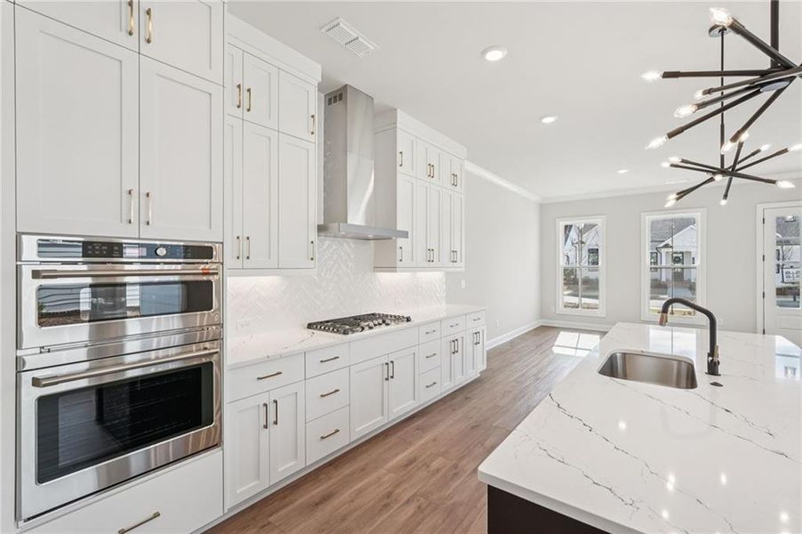 Furnished interior view inside a new home in Promenade at Sawnee Village, Cumming (Image 10).