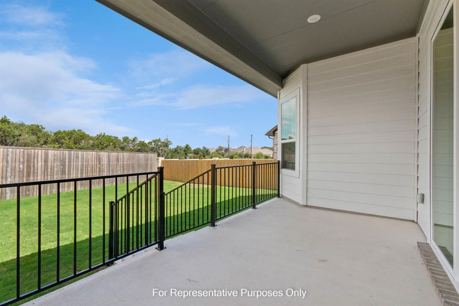 Exterior details and patio area of a home in Cedar Brook, Leander (Image 2). Exterior details and patio area of a home in Cedar Brook, Leander (Image 2).