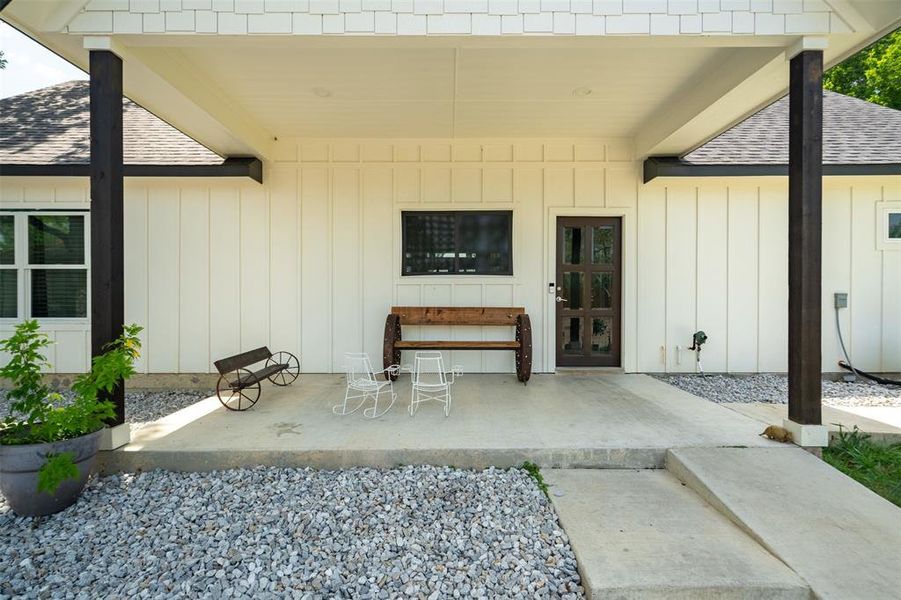 Exterior details and patio area of a home in , Kaufman (Image 4). Exterior details and patio area of a home in , Kaufman (Image 4).