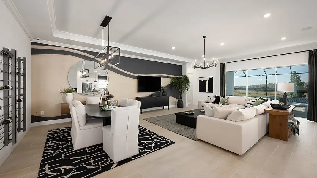 Representative furnished interior of a home built from the Pallazio II by Taylor Morrison in Westview Community Group Page, Kissimmee (Image 31).