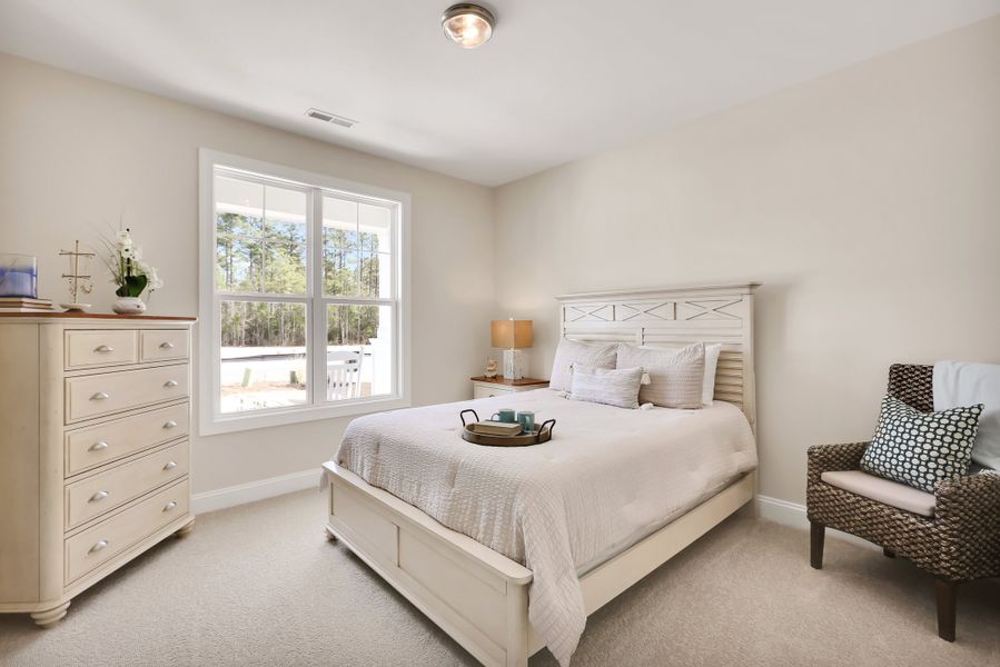 Representative furnished interior of a home built from the Bar Harbour I by Kent Homes in St. James, Southport (Image 125).