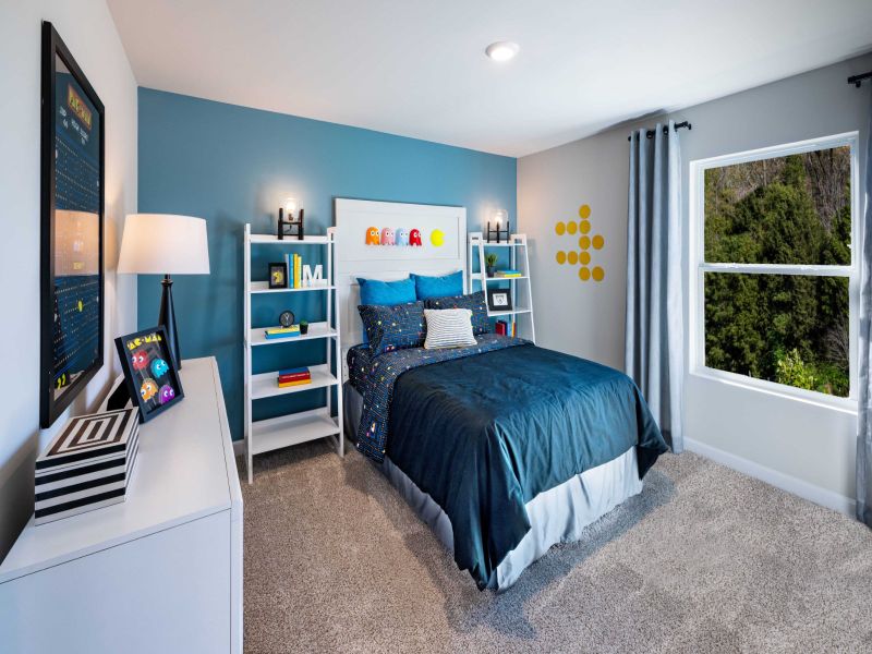 Secondary bedroom in the Dakota floorplan at a Meritage Homes community in Spartanburg, SC.