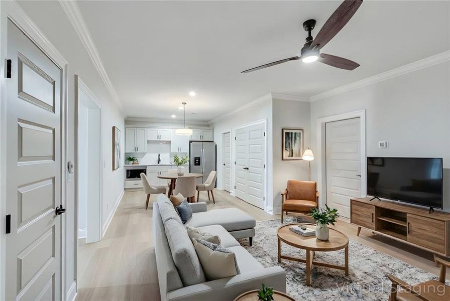 Furnished interior view inside a new home in , Dacula (Image 15).