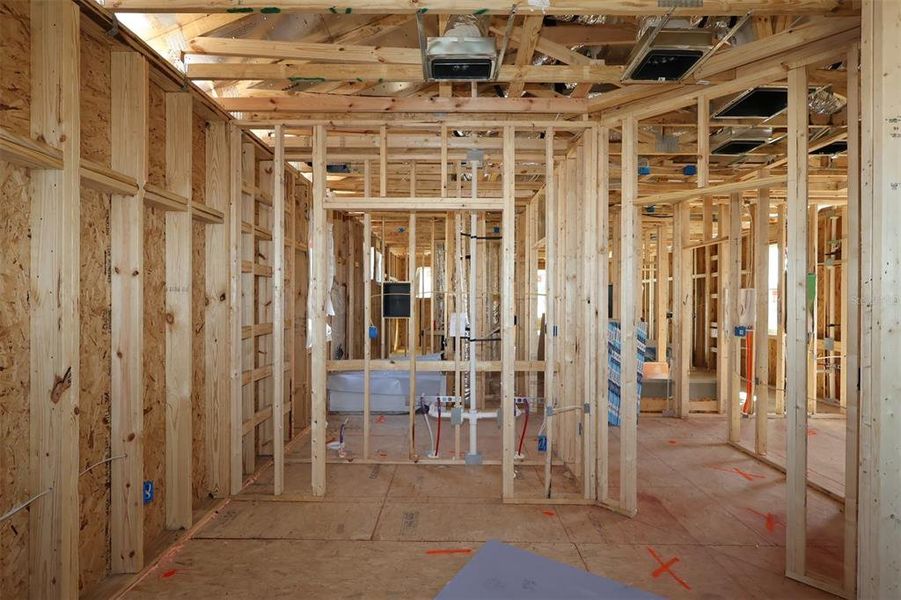 In-progress construction of a new home in Center Lake on the Park, St. Cloud, FL (Image 12).