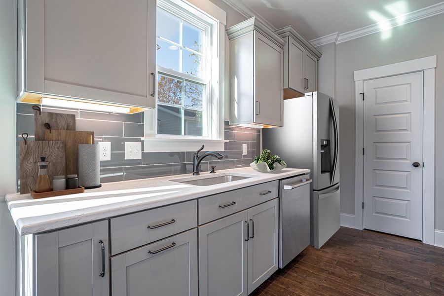 Representative furnished interior of a home built from the Downey - Renaissance Collection by Mungo Homes in Georgias Landing, Raleigh (Image 3).