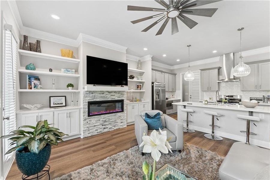 Furnished interior view inside a new home in , Decatur (Image 44).