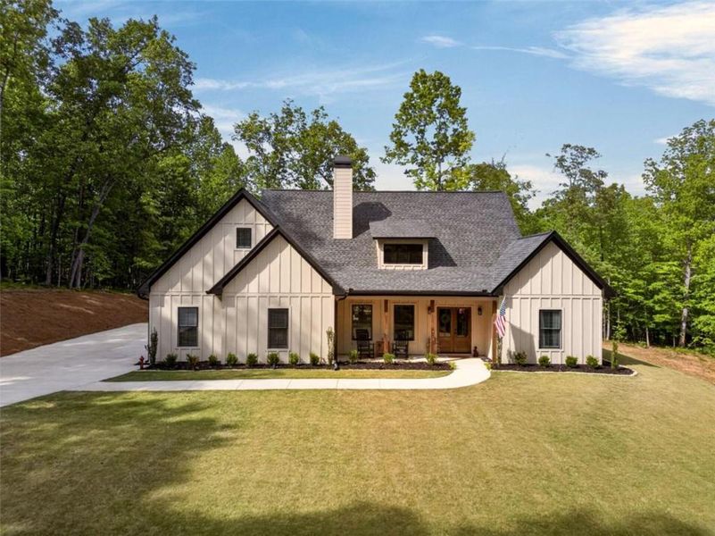 Front exterior of a new home in , Winston, GA, highlighting curb appeal (Image 22). Front exterior of a new home in , Winston, GA, highlighting curb appeal (Image 22).