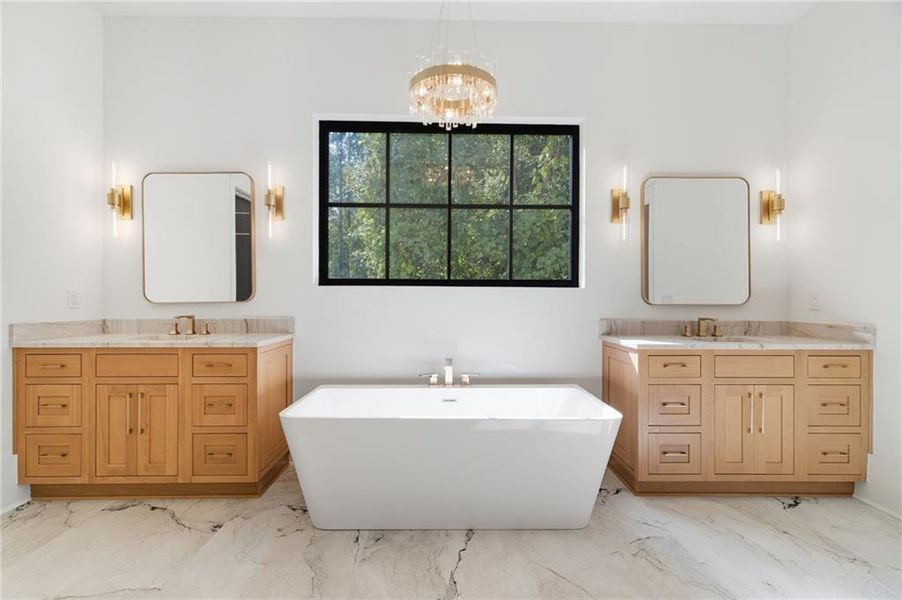 Furnished interior view inside a new home in , Alpharetta (Image 11).