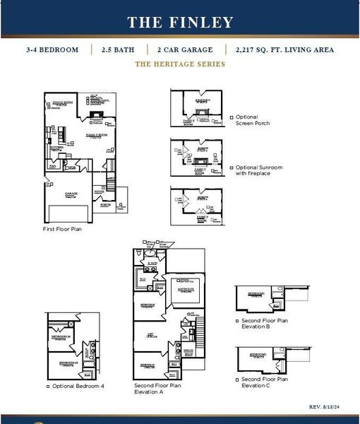 2D floor plan layout of this home in Sweetgrass Station, Summerville, SC (Image 5).