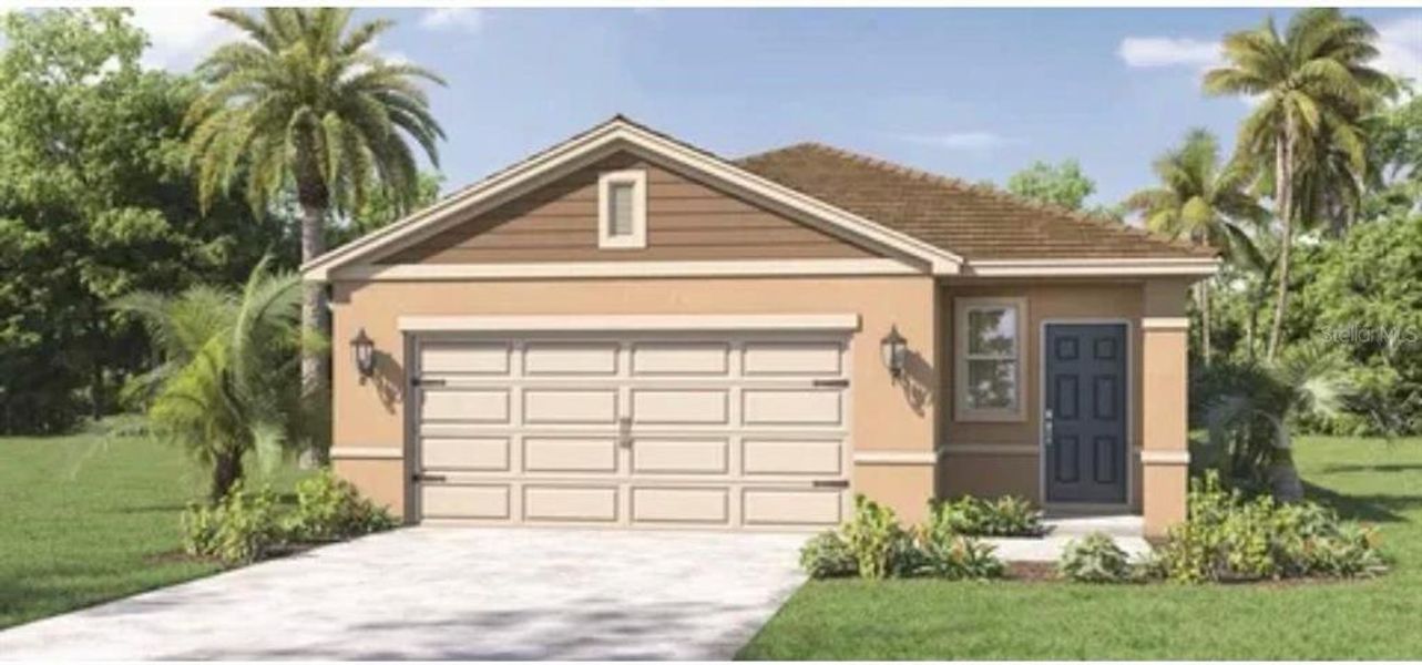 Front exterior of a new home in Concorde, Sanford, FL, highlighting curb appeal (Image 2). Front exterior of a new home in Concorde, Sanford, FL, highlighting curb appeal (Image 2).