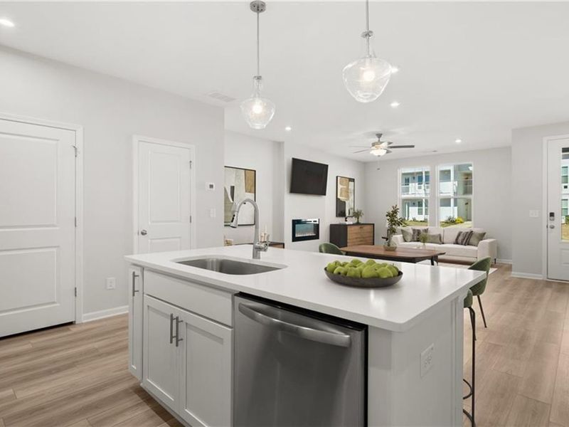 Furnished interior view inside a new home in Stegall Village, Emerson (Image 8). Furnished interior view inside a new home in Stegall Village, Emerson (Image 8).